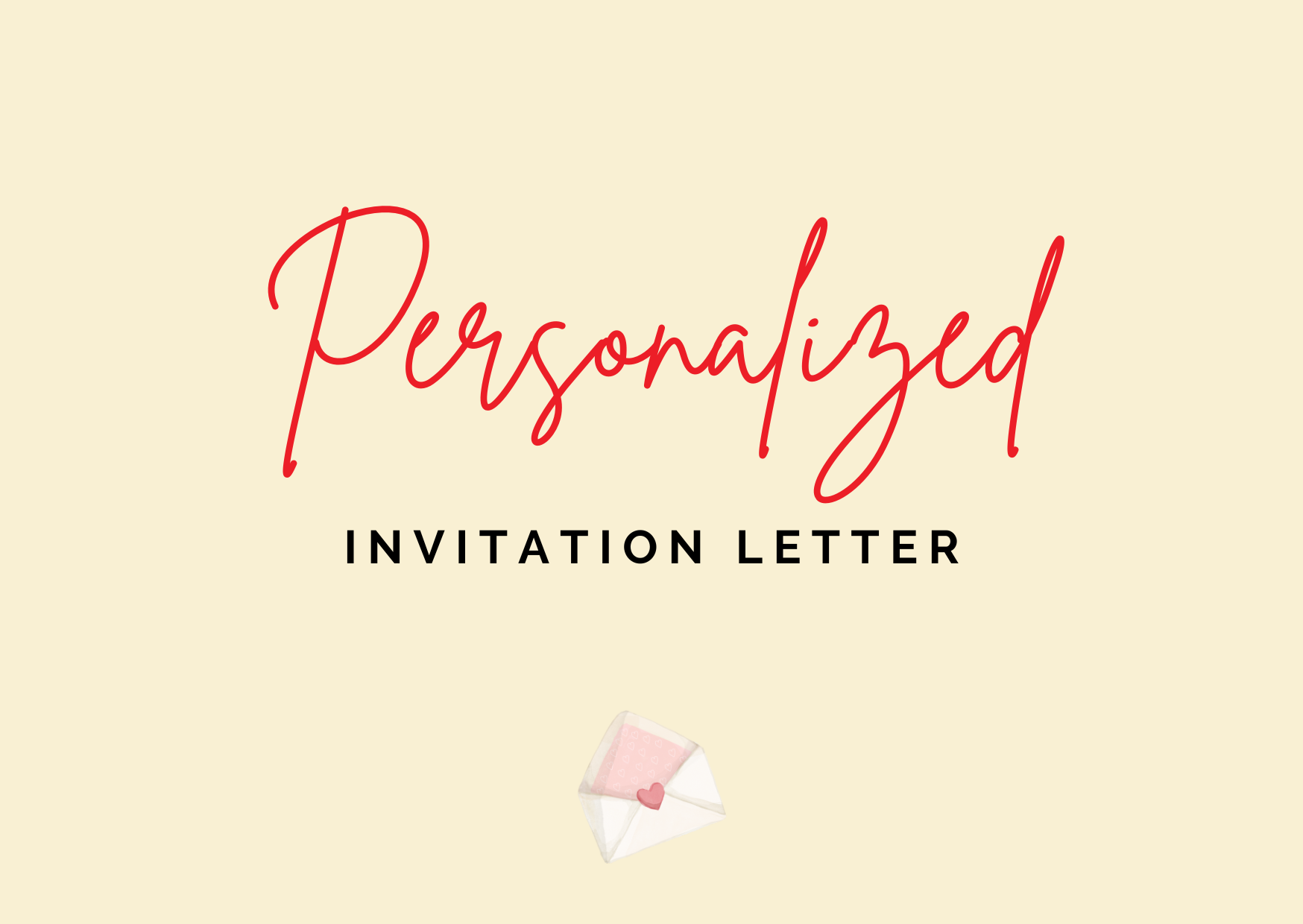 Personalized Invitation Letter